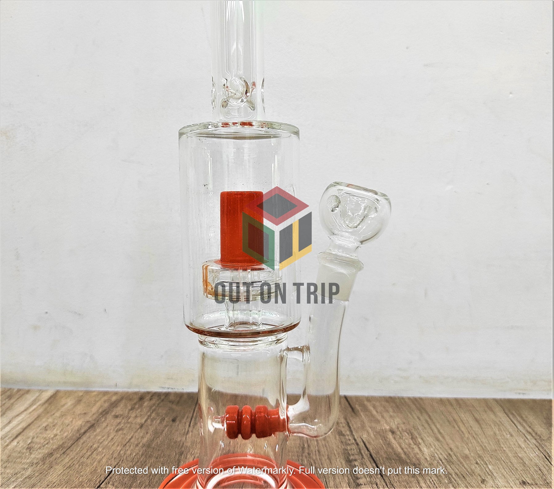 16 Inch Ice Catcher Assorted Colors Bong with UFO and Inline Percolator (Discontinued)