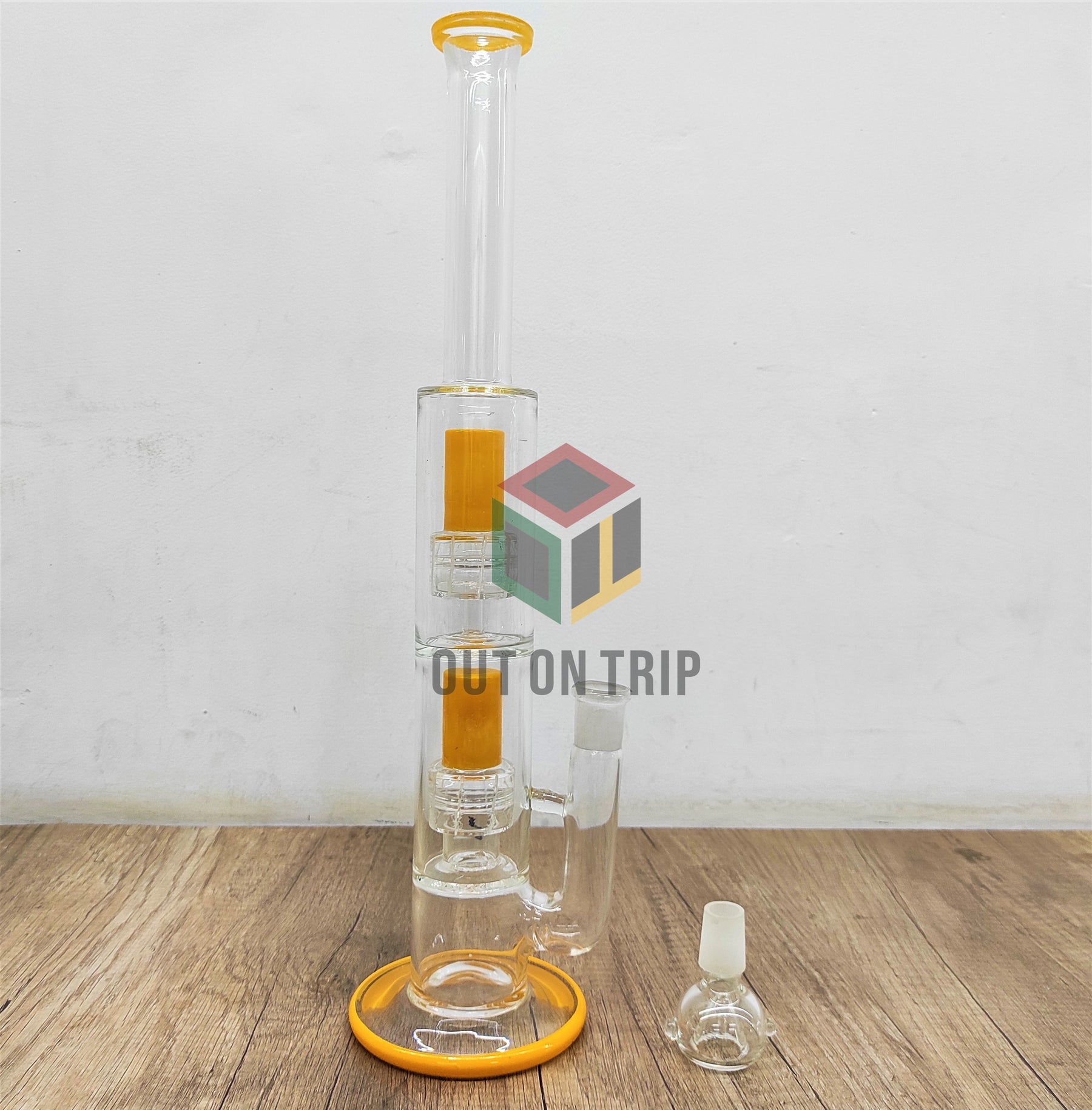 16 Inch Assorted Colors Bong with Double UFO Percolator