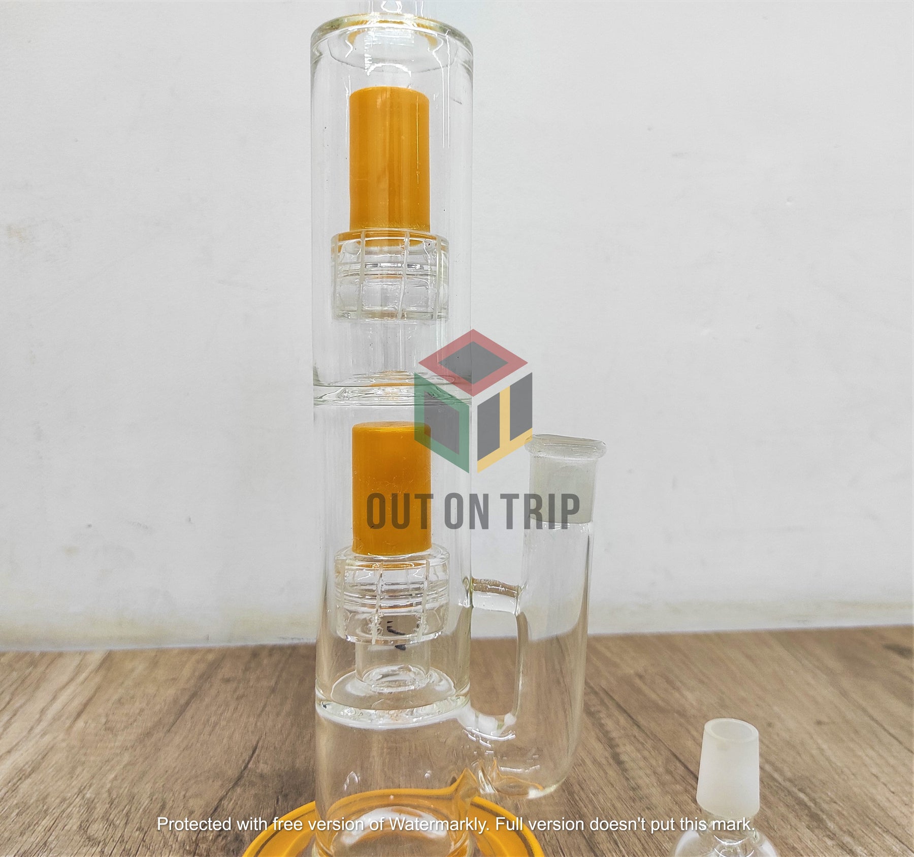 16 Inch Assorted Colors Bong with Double UFO Percolator