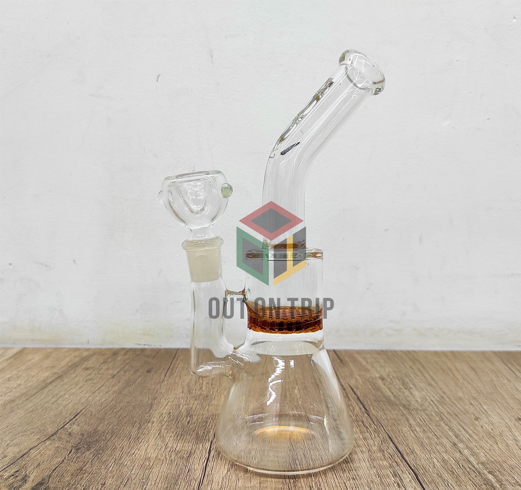 8 Inch Honeycomb Percolator Assorted Colors Bong