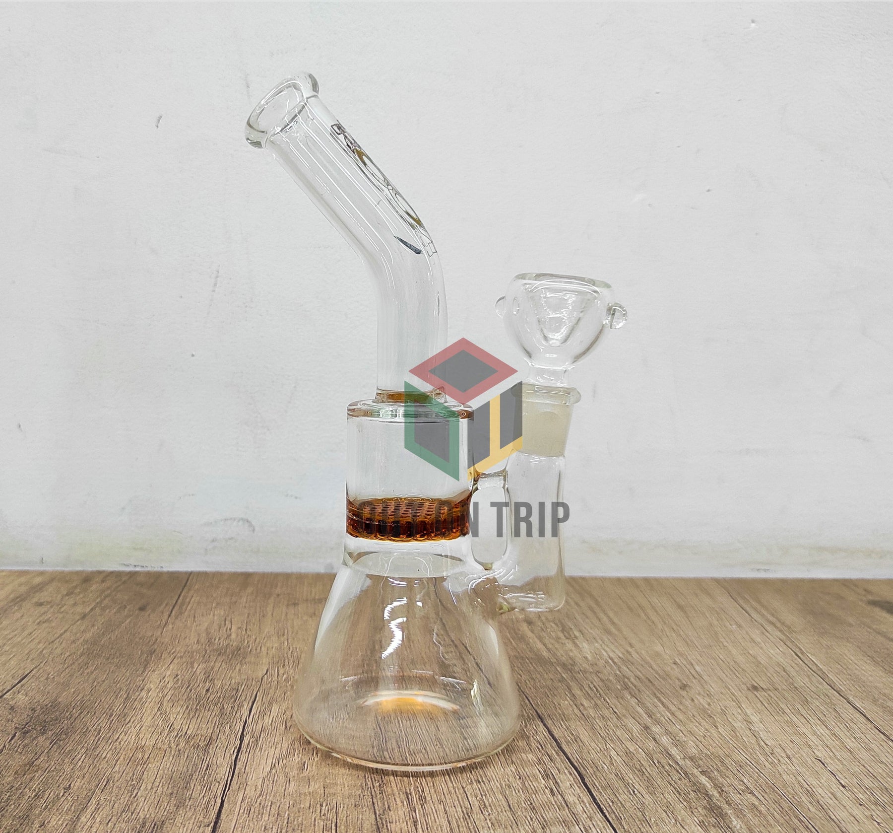 8 Inch Honeycomb Percolator Assorted Colors Bong