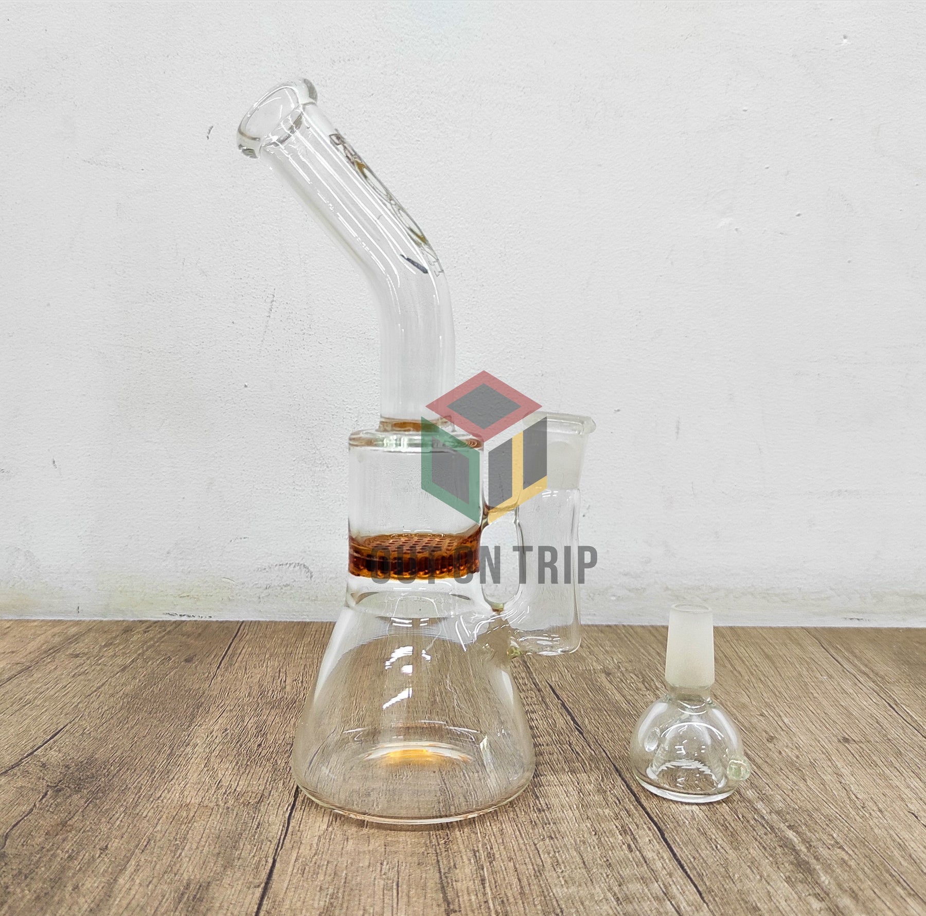 8 Inch Honeycomb Percolator Assorted Colors Bong