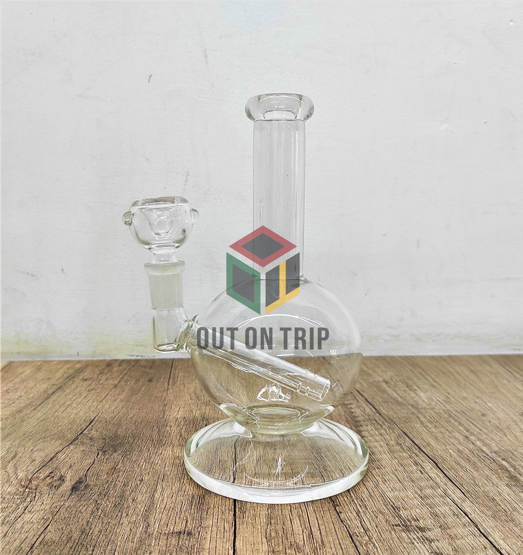 8 Inch Mini Bulb Glass Assorted Colors Bong (Discontinued)