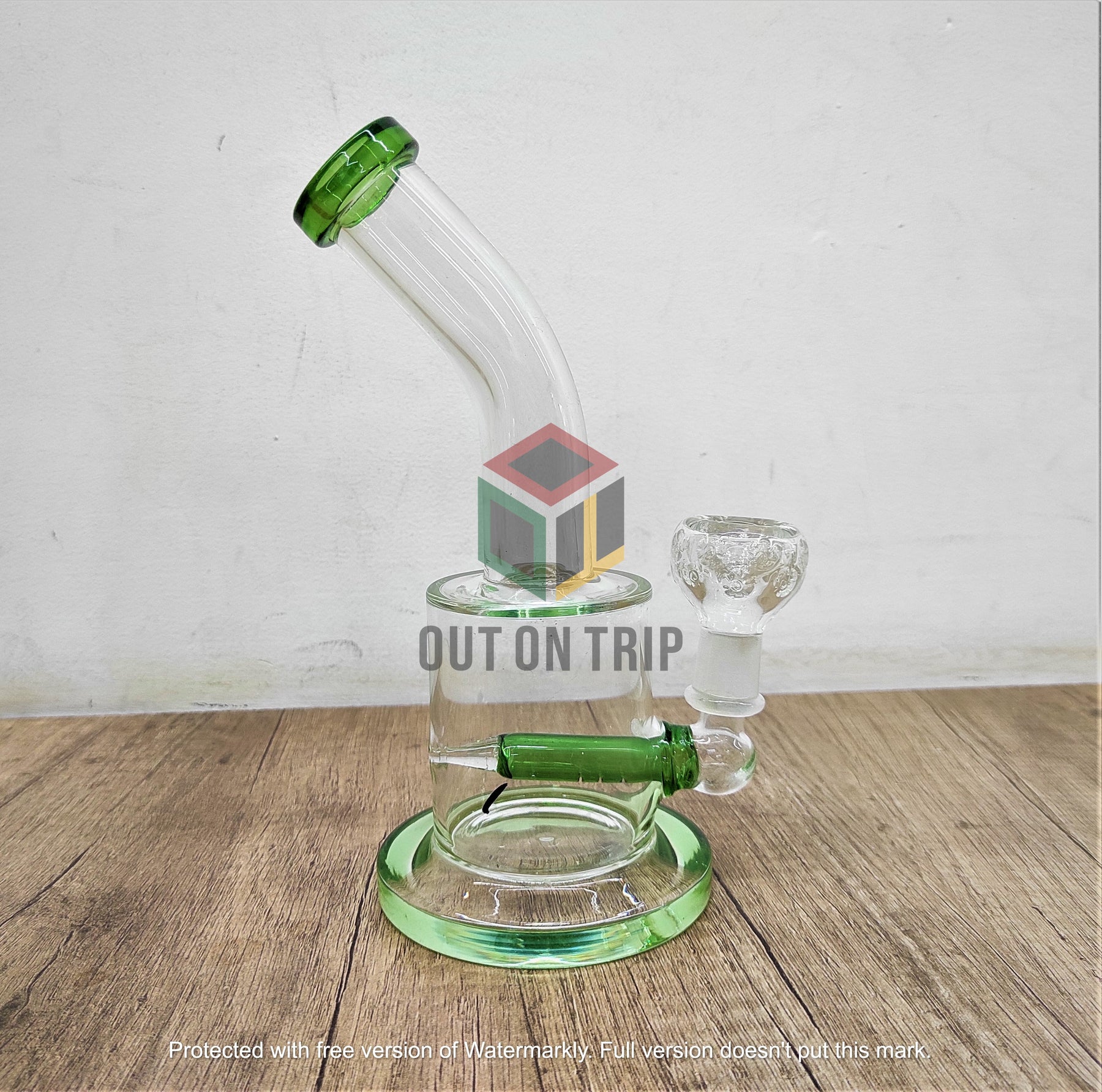 8 Inch Beaker Assorted Colors Bong with Inline Percolator(Discontinued)