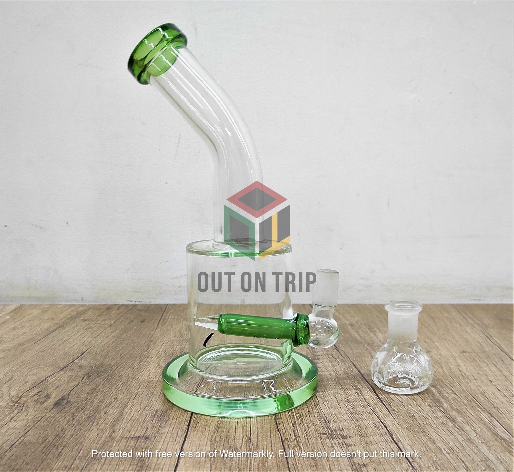 8 Inch Beaker Assorted Colors Bong with Inline Percolator(Discontinued)