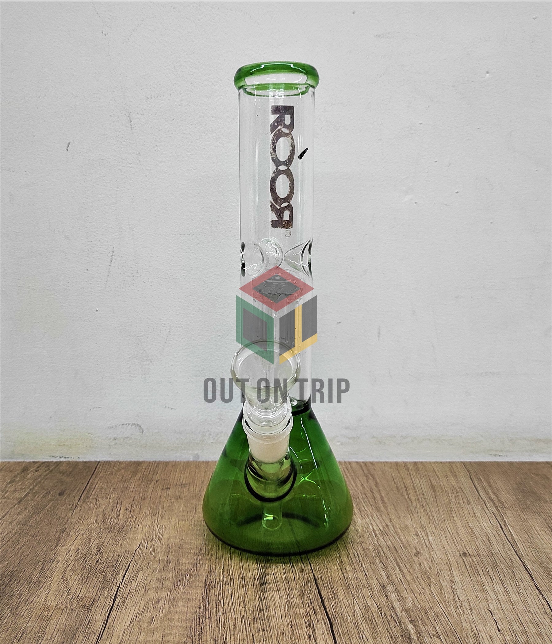 10 Ich Conical Flask Assorted Colors Bong with Tree Percolator and Ice Catcher