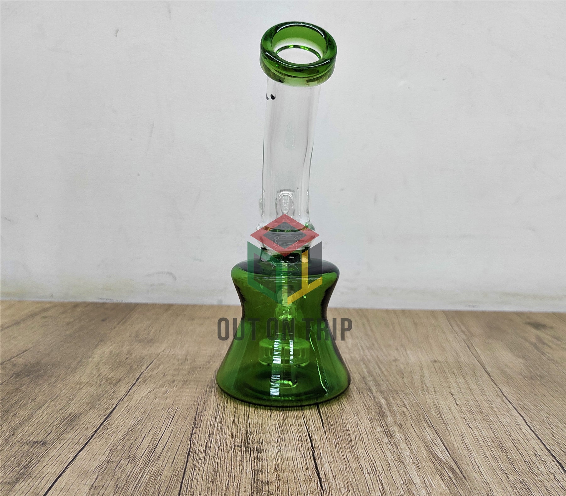 7 Inch Bent Neck Assorted Colors Can Bong with Slit Percolator (Discontinued)