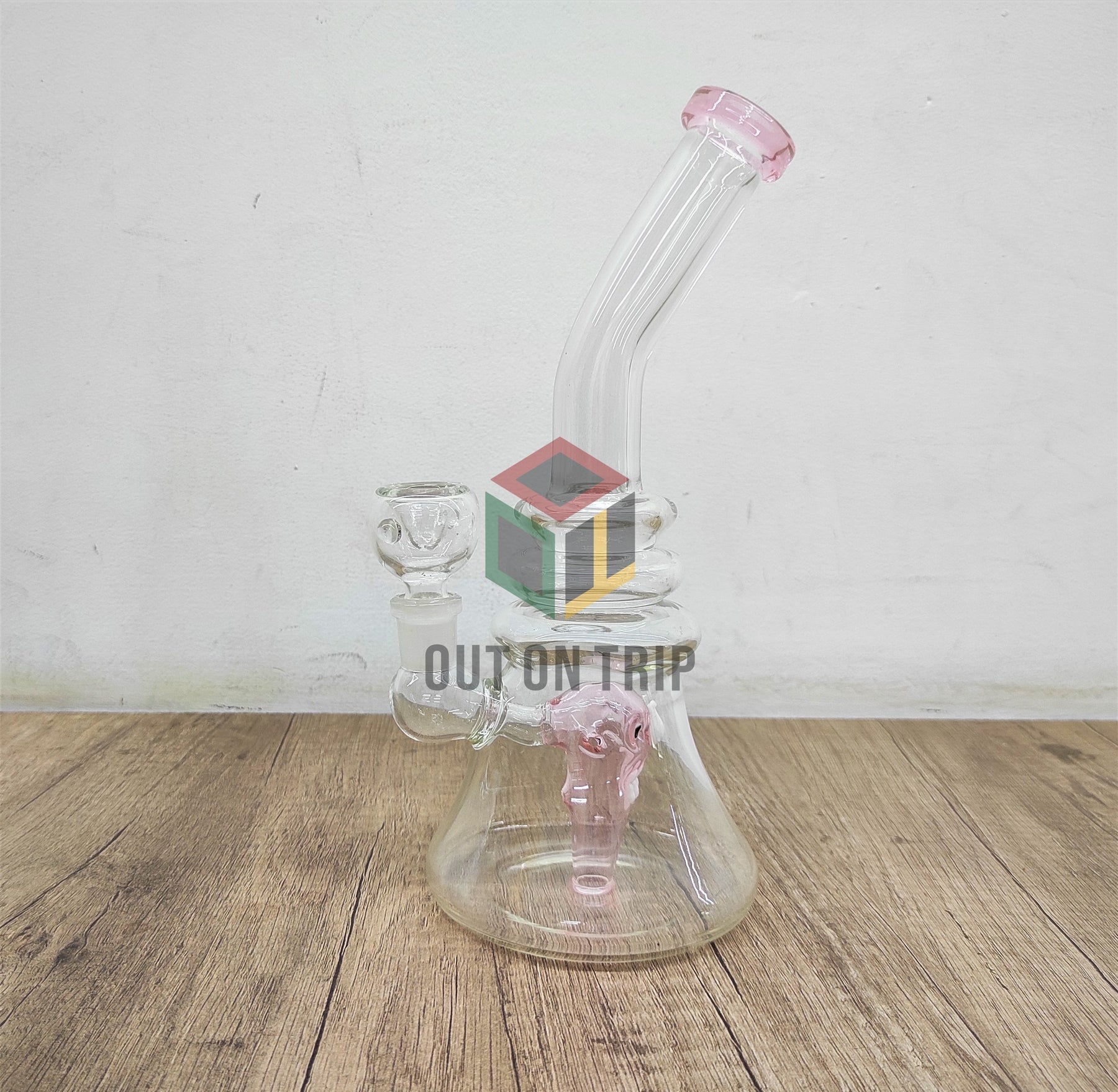 9 Inch Beaker Assorted Colors Bong with Monster Inline Percolator (Discontinued)