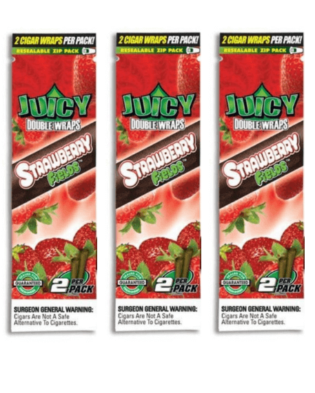 Juicy Double Wraps Blunt - Strawberry Fields Flavour