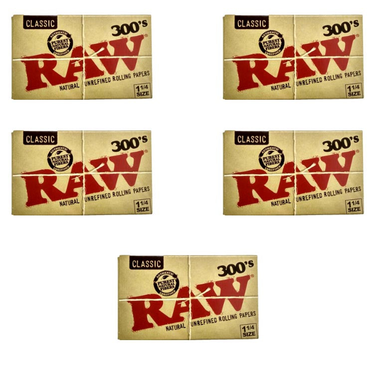 RAW Classic Rolling Paper 1 1/4 - 300 Leaves