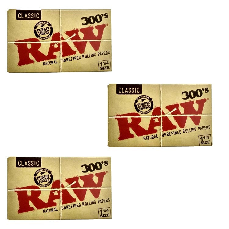 RAW Classic Rolling Paper 1 1/4 - 300 Leaves