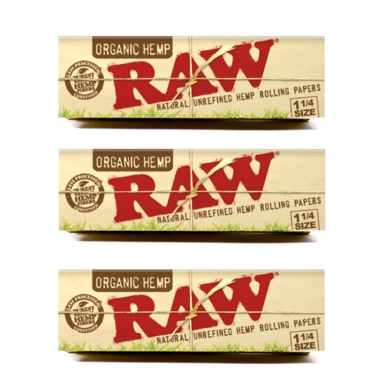 RAW Organic Rolling Paper 1 1/4 Size - 50 Leaves