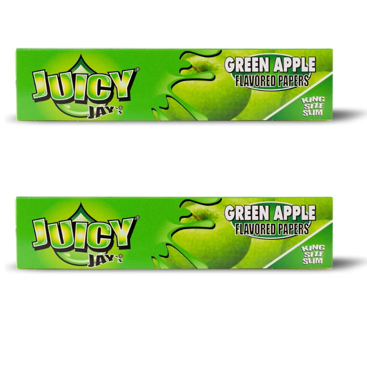 Juicy Jay Rolling Papers - Green Apple Flavor - KSS