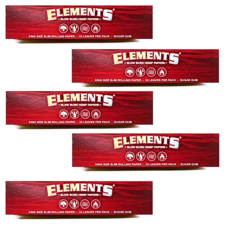 ELEMENTS Red King Size Slim