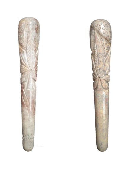 Handmade 8 Inch Assorted Design Marble chillum