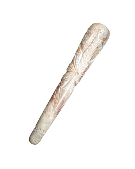 Handmade 8 Inch Assorted Design  Marble chillum