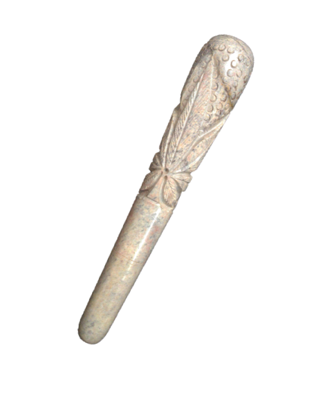 Handmade 8 Inch Assorted Design Marble chillum