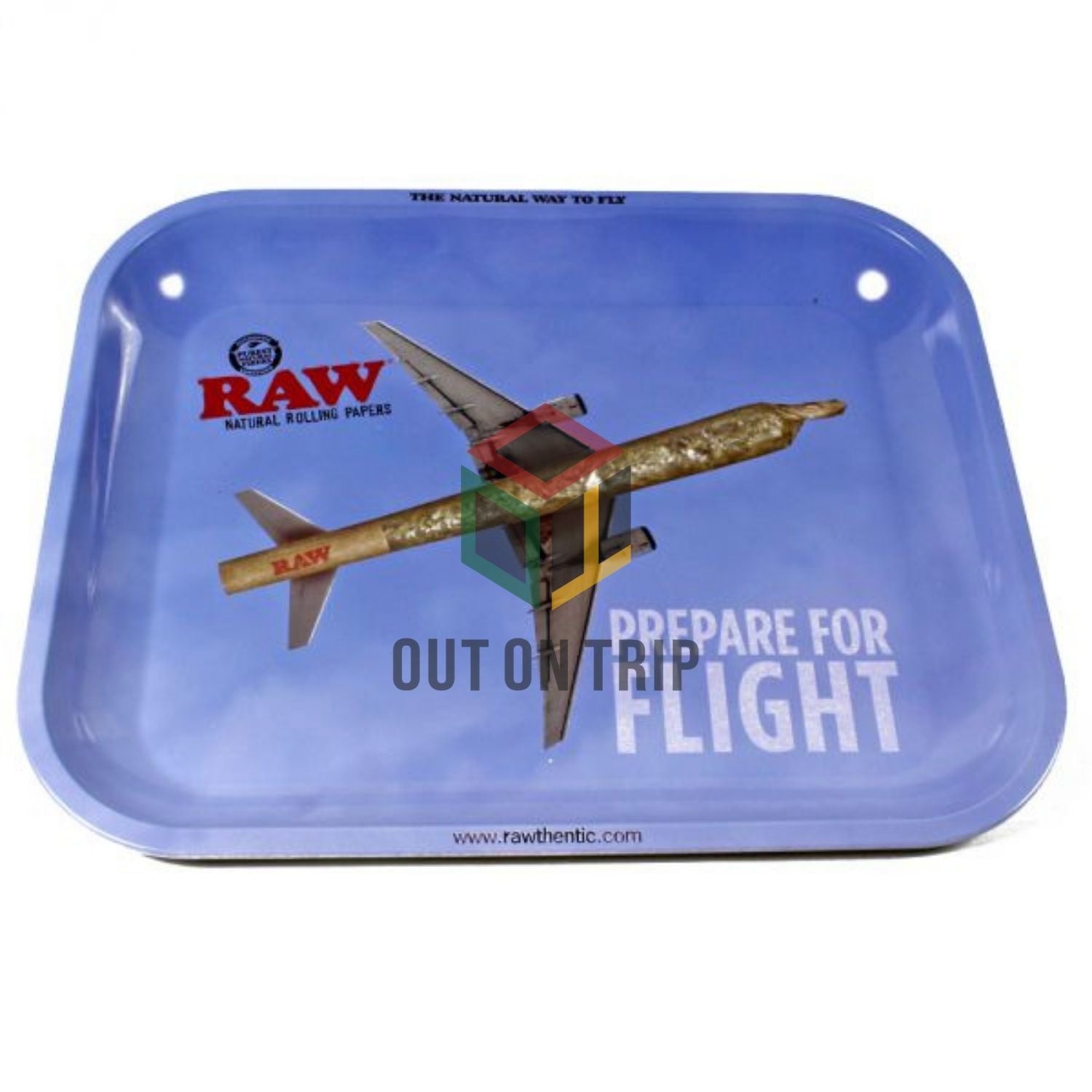 RAW Flight Metal Rolling Tray - Medium