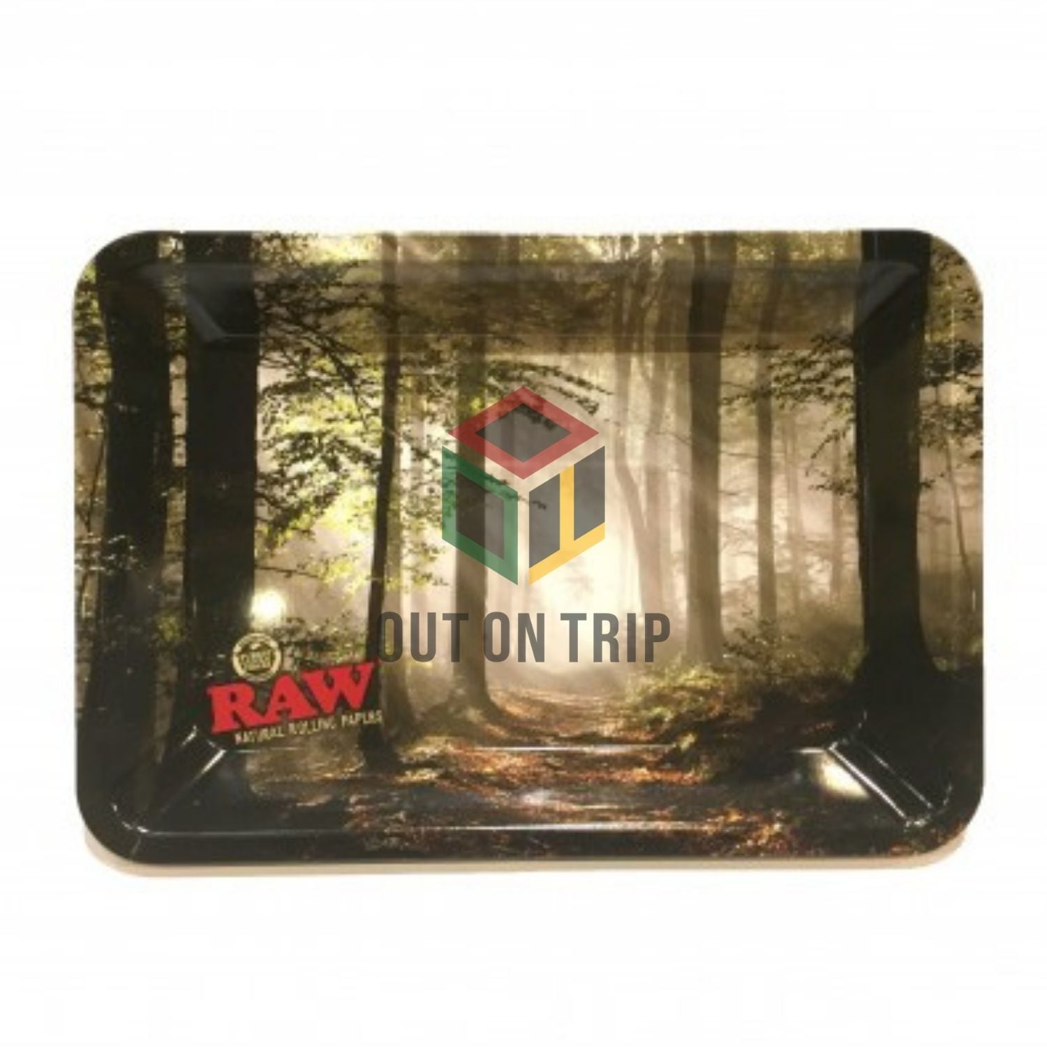 RAW Smoky Forest Rolling Tray - Mini