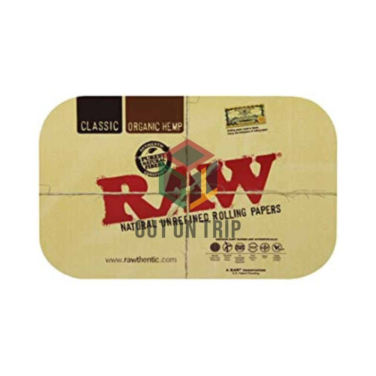 RAW Metal Rolling Tray Magnetic Cover - Small