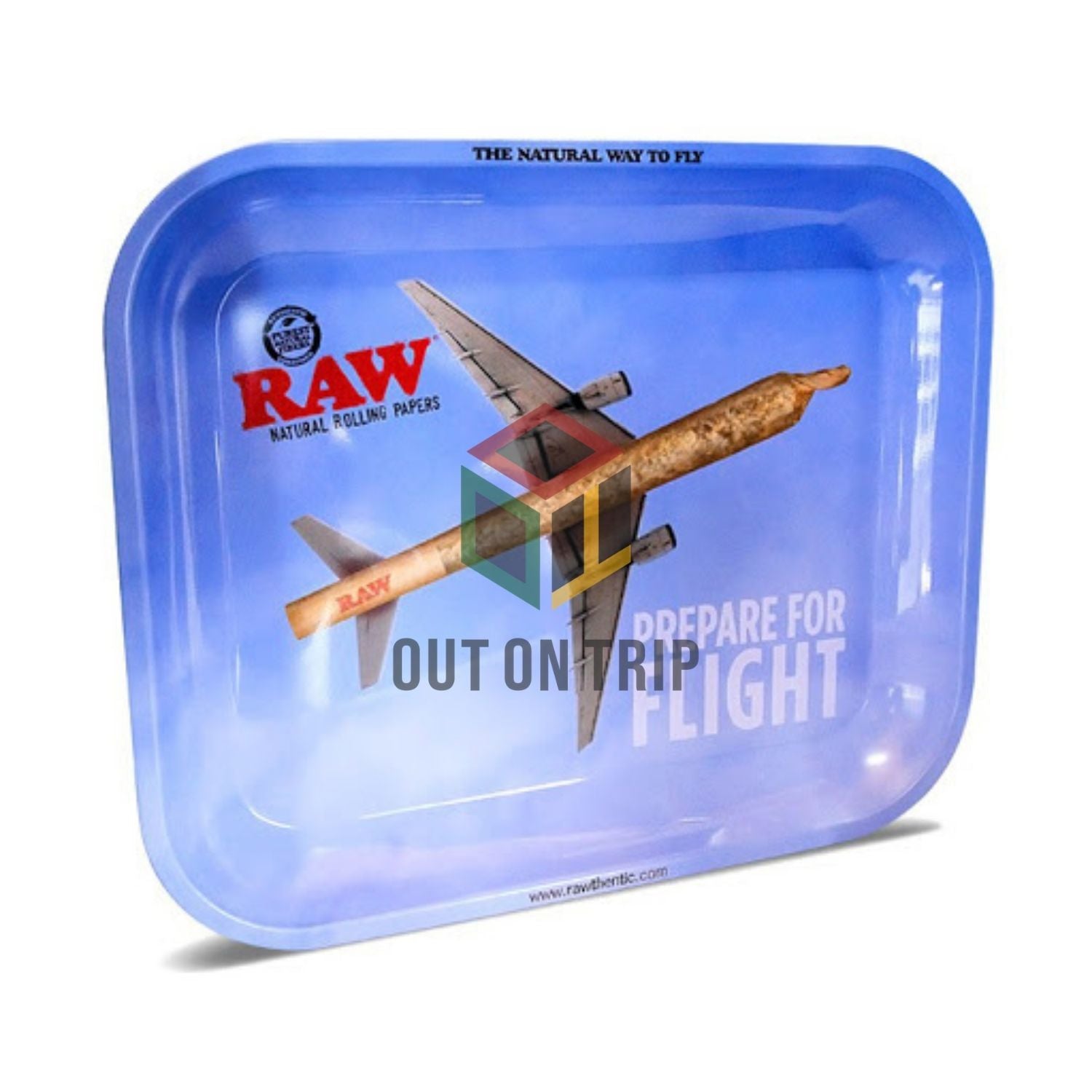 Buy RAW Metal Large Flight Rolling Tray For Sale Online
