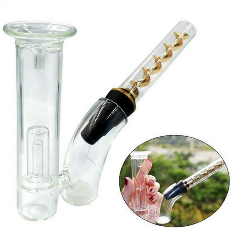 Twisty glass bubbler kit with glass blunt - Outontrip