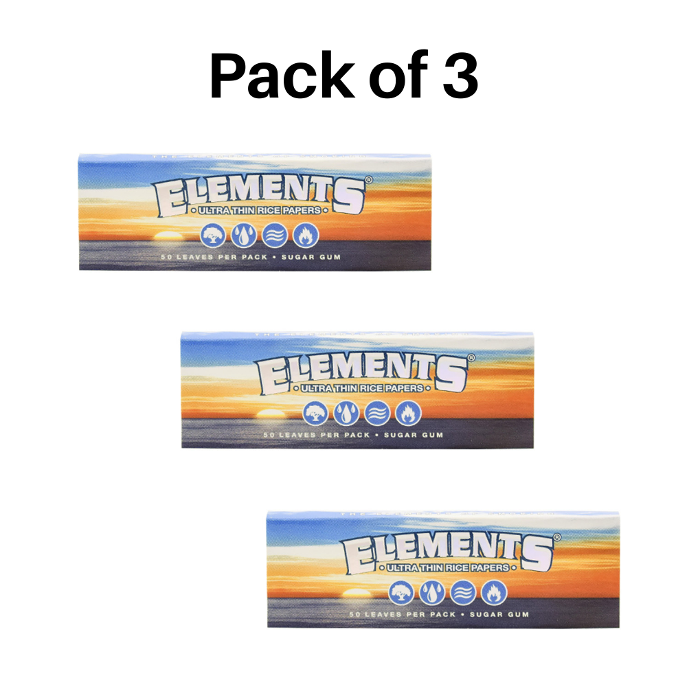 ELEMENTS Rolling Papers Single Wide - 50 Leaves