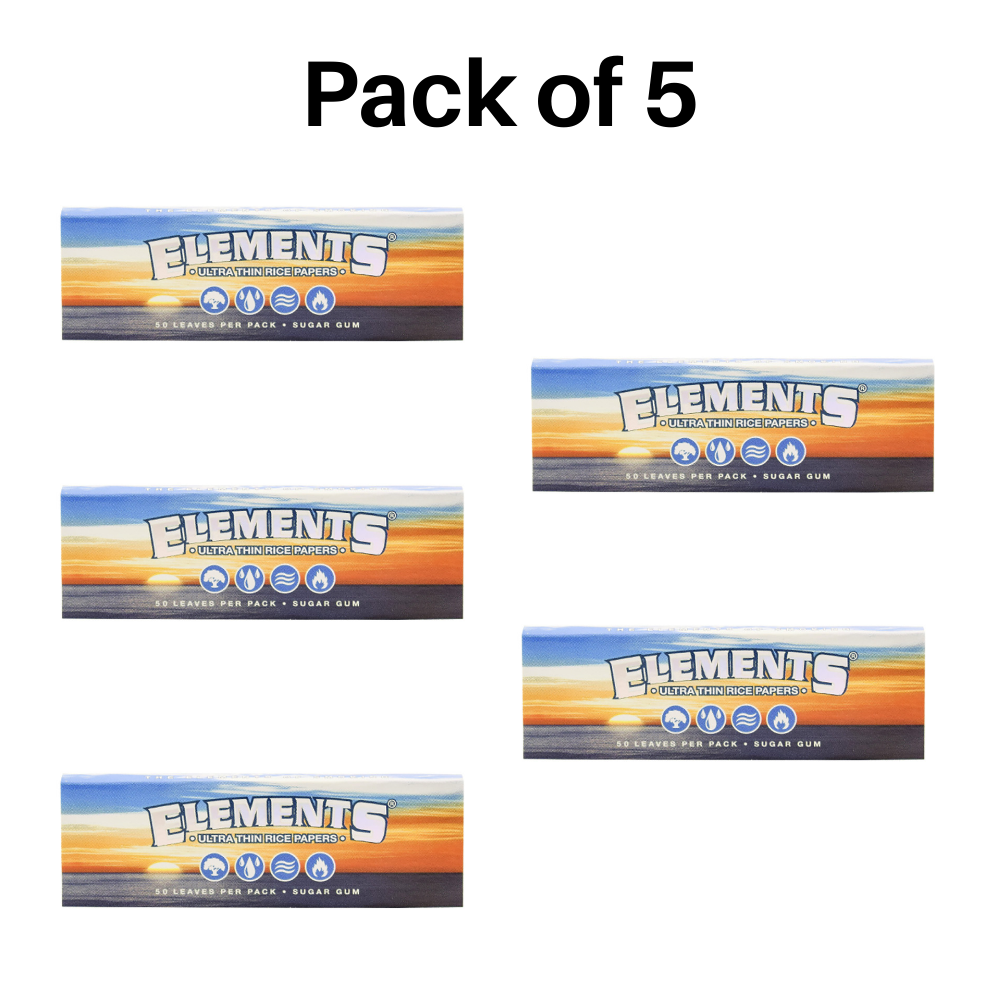 ELEMENTS Rolling Papers Single Wide - 50 Leaves