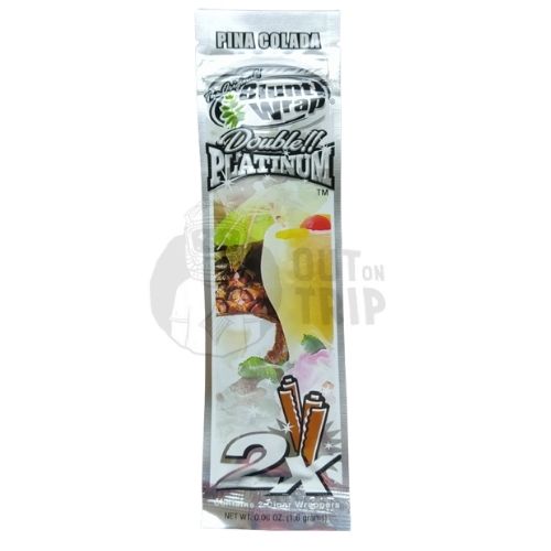 DOUBLE PLATINUM Blunt Wraps - PINA COLADA