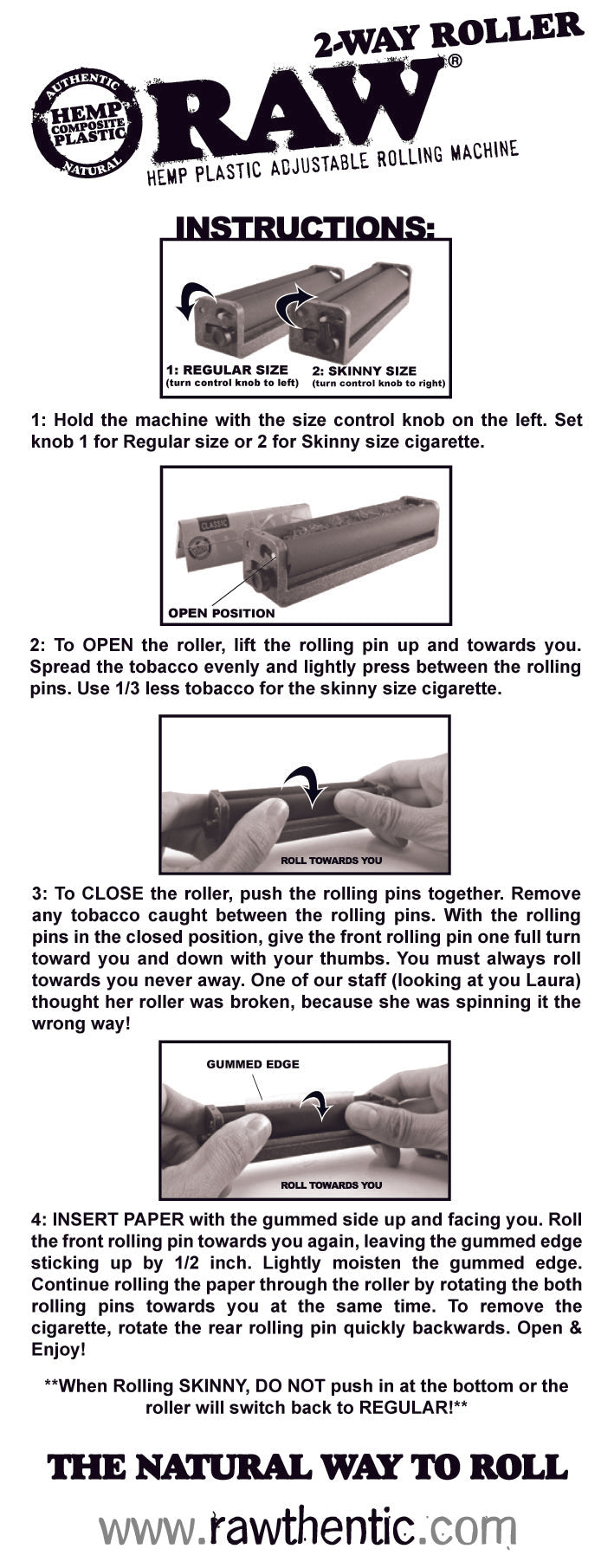 RAW 2 Way Roller Rolling Machine - 110mm