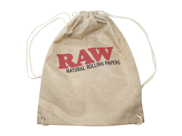 RAW DRAWSTRING BAG TAN