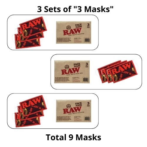 Raw Supersoft Face Mask - 3 Piece per Pack