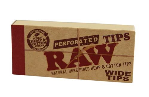 RAW WIDE ROLLING paper FILTER TIPS/ROACH Pack Of 3 & 5 - Outontrip