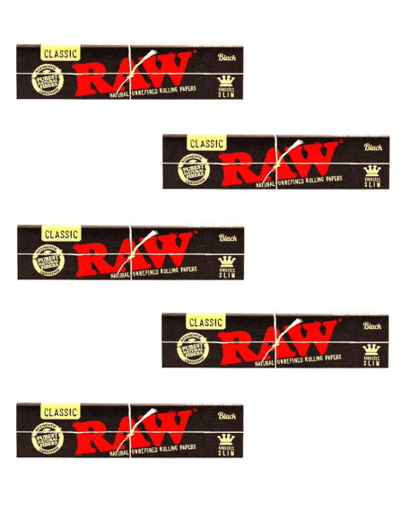 RAW Black Rolling Paper King Size Slim