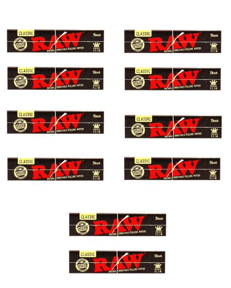 RAW Black Rolling Paper King Size Slim