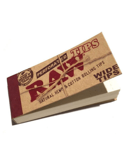 RAW Classic Rolling paper + Raw Wide & Perforated Filter Tips - Set of 6