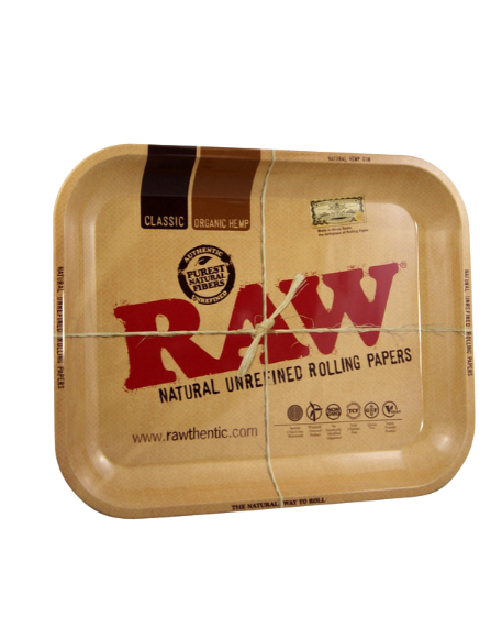 RAW Metal Rolling Tray with Magnetic Tray Cover - Medium