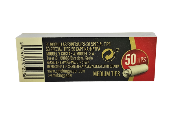 SMOKING Delux Medium Tips - 50 Tips