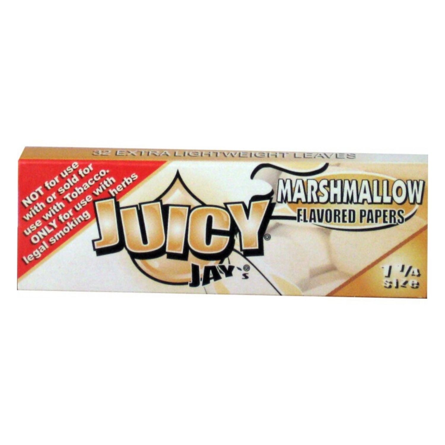 Juicy Jay Rolling Papers - Marshmallow Flavor - 1 1/4 Size