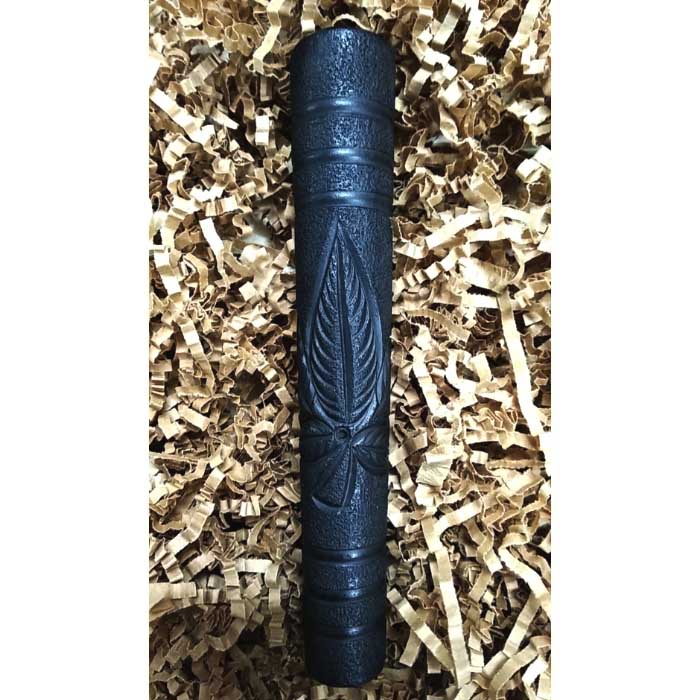 Handmade 6 Inch Leaf Art Clay Chillum