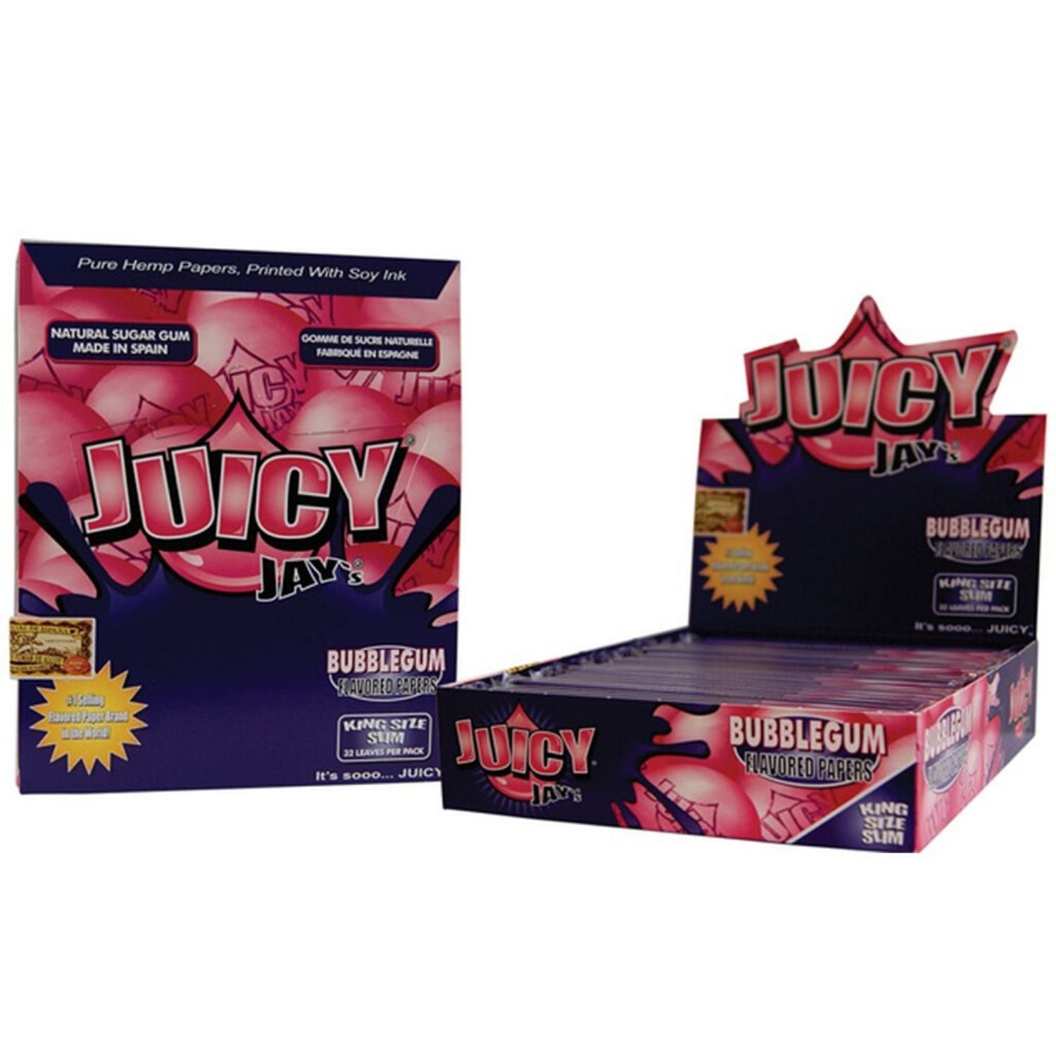 Juicy Jay Rolling Papers - Bubblegum Flavor - KSS