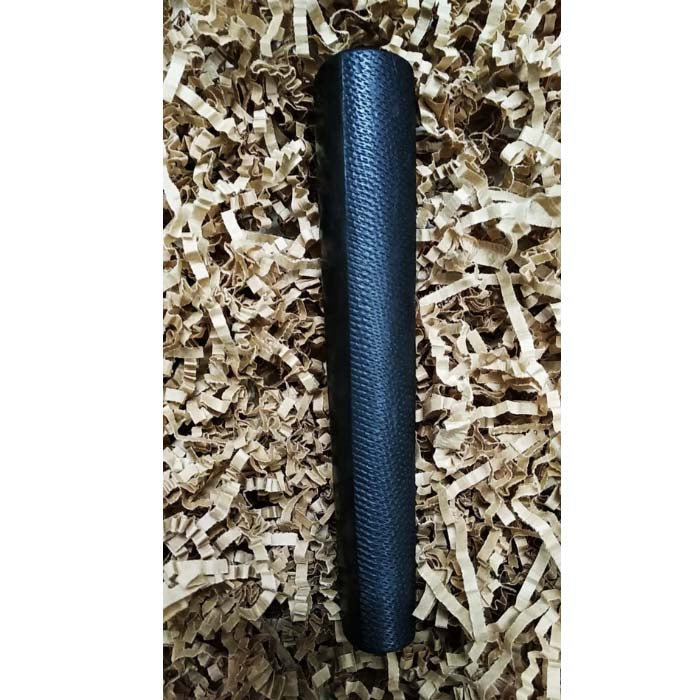 Handmade 6 Inch Black Hexagon Design Clay chillum