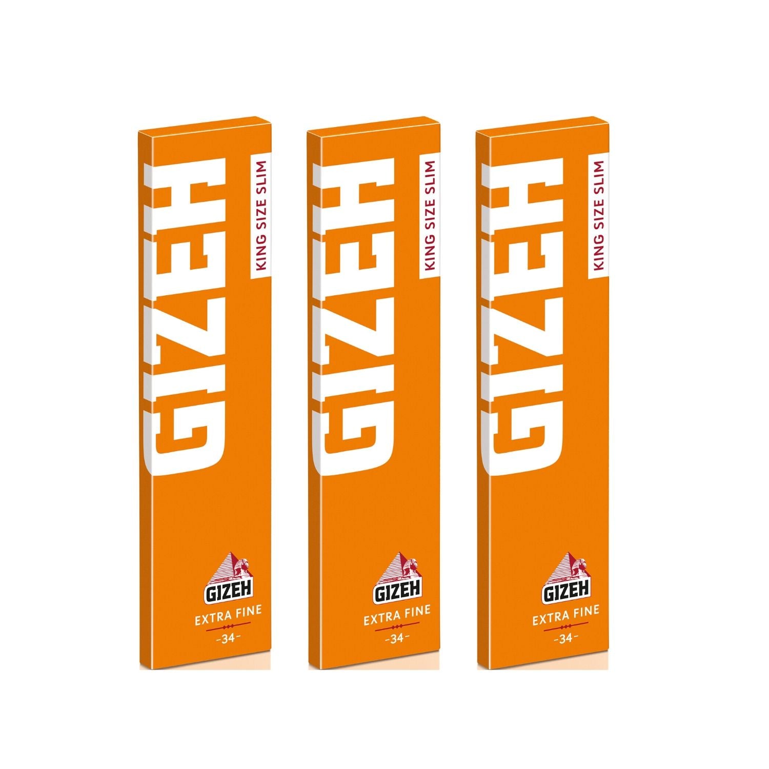 GIZEH Orange Extra Fine Rolling Paper King Size Slim