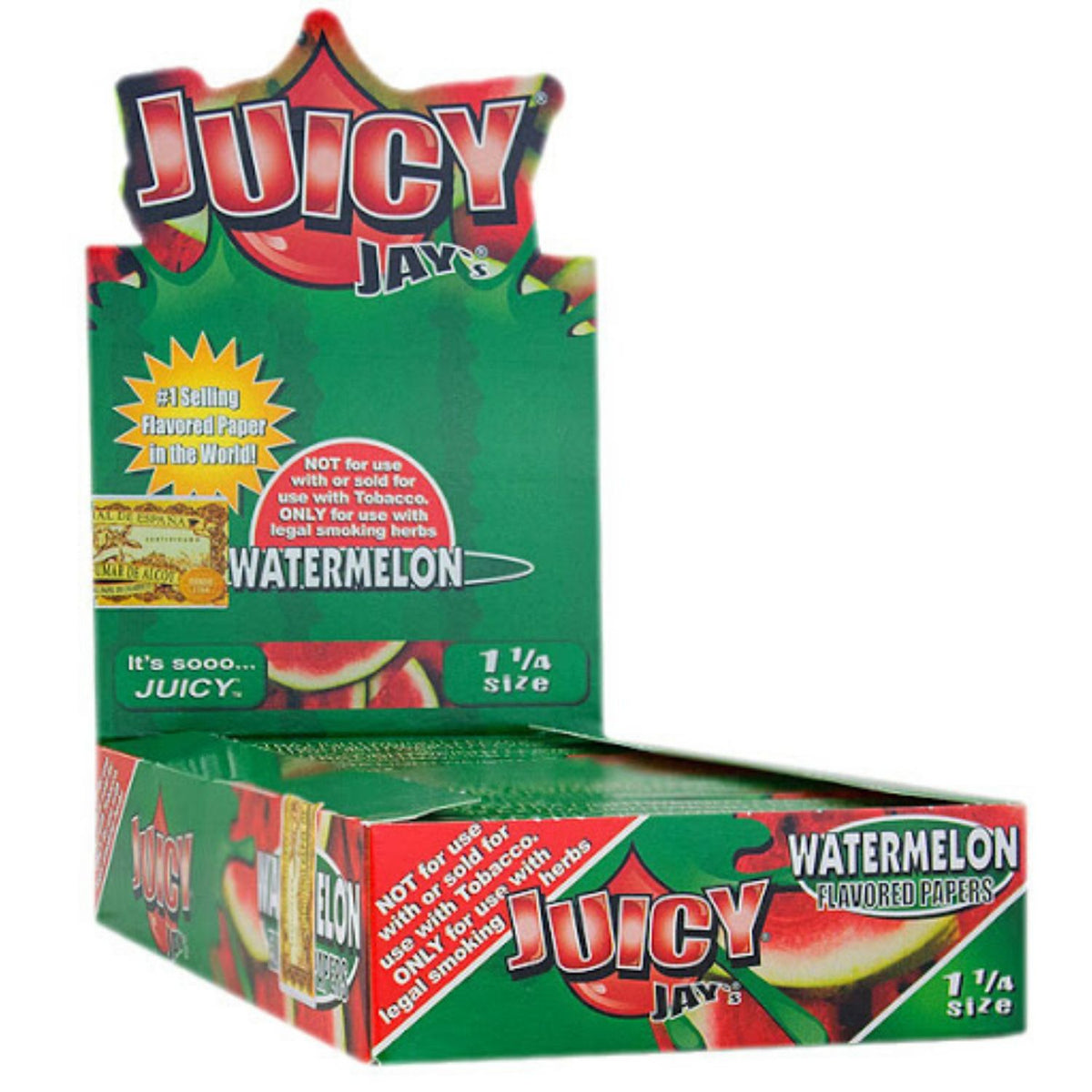 Juicy Jay Rolling Paper - Watermelon Flavor - 1 1/4 Size
