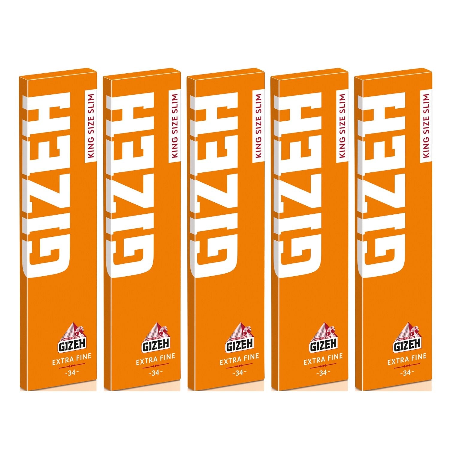 GIZEH Orange Extra Fine Rolling Paper King Size Slim