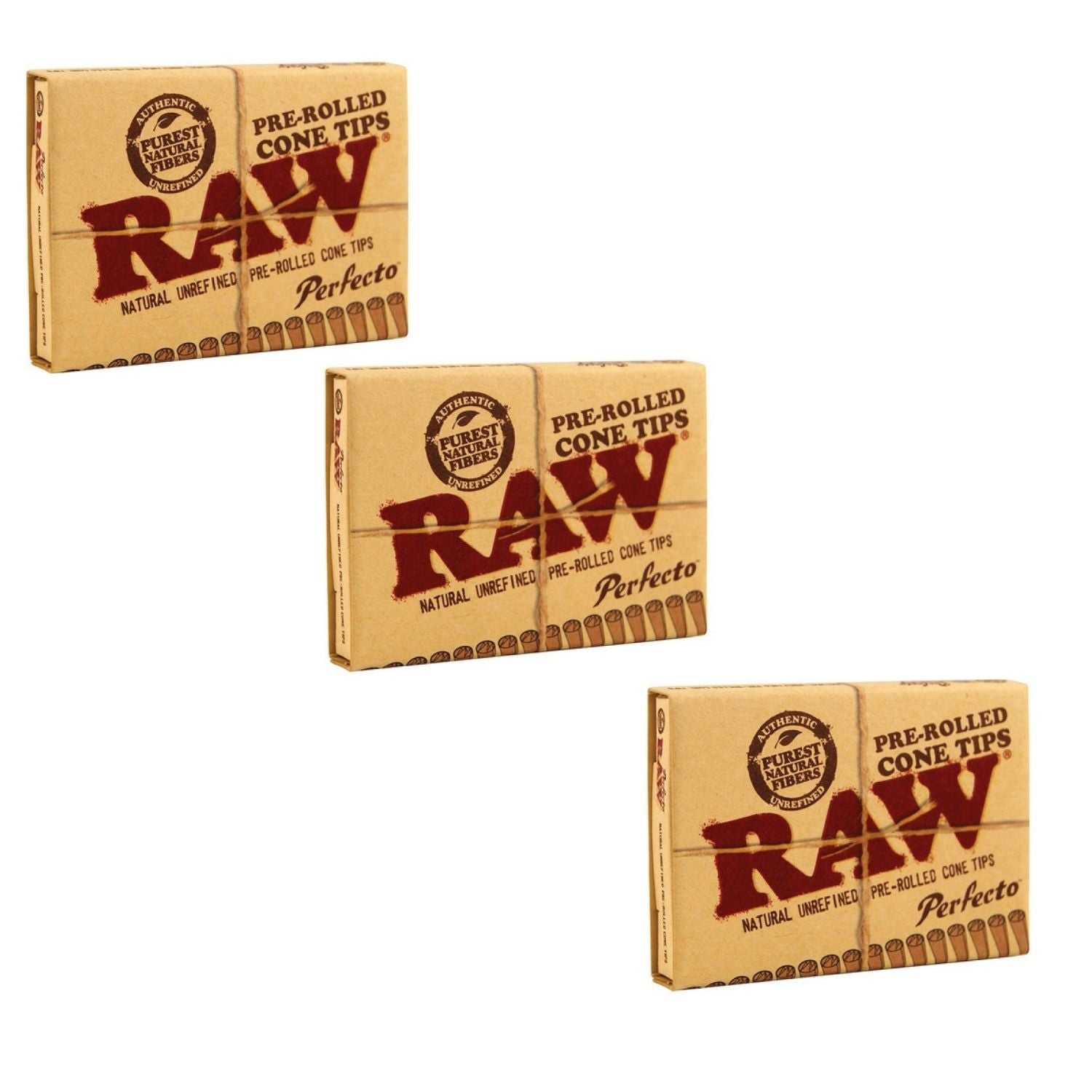 RAW Pre-rolled Perfecto Cone Filter Tips - 21 Tips