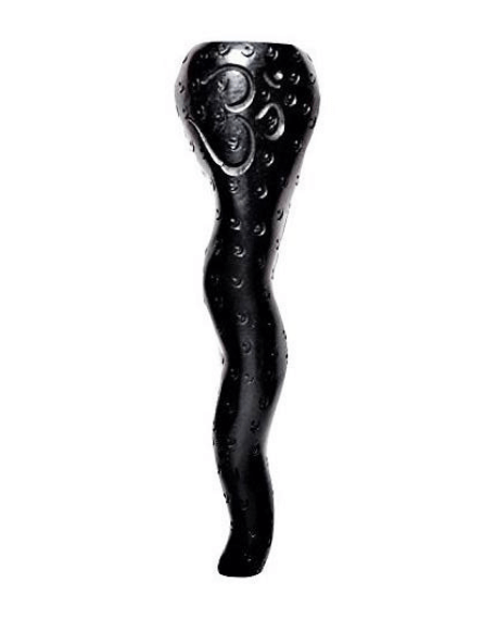 Ebony 6 Inch Wavy Snake Wooden Chillum
