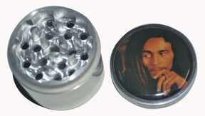 Bob Marley Metallic Herb Crusher/Grinder with Filter (50 MM) - Outontrip