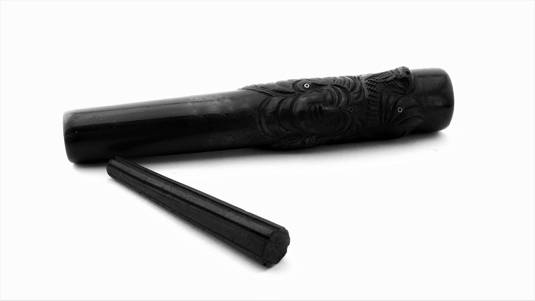 Handmade 6 inch SHIVA CLAY CHILLUM/SMOKING PIPE - Outontrip