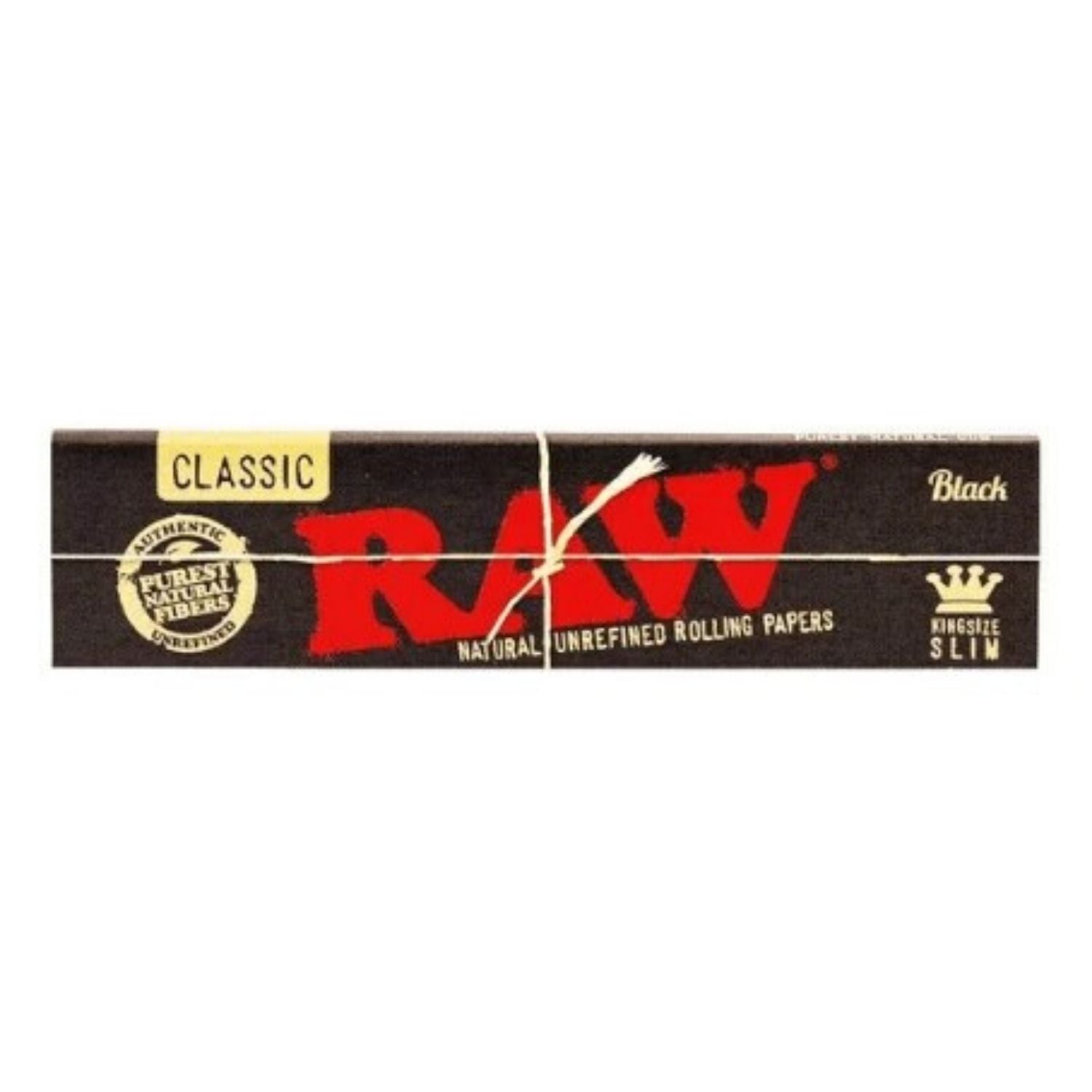 RAW Black Rolling Paper with RAW Wide Perforated Tips - Set of 5